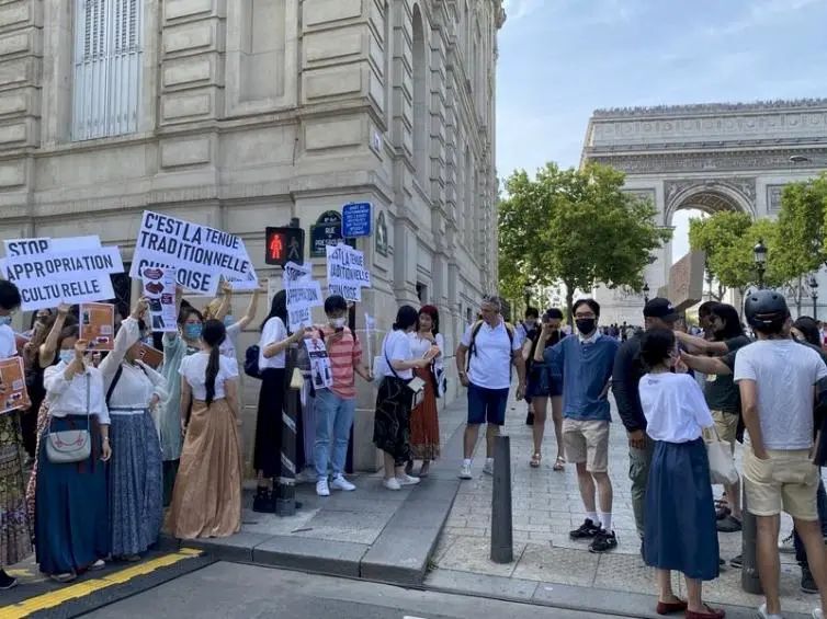 Dior马面裙事件令留学生上街抗议