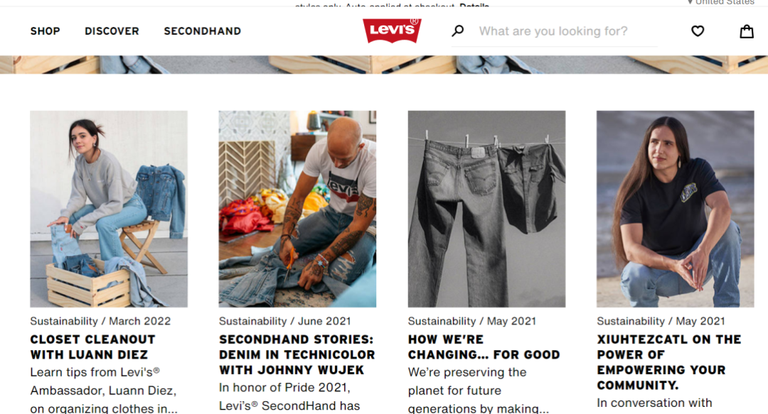 服装界的环保先锋Levi’s一直致力于精进产品工艺和质检流程