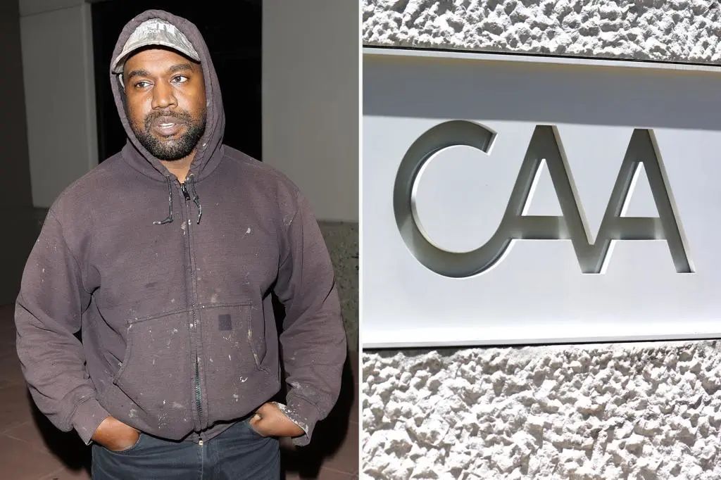 Kanye被好莱坞最大的经纪公司之一CAA解除合约