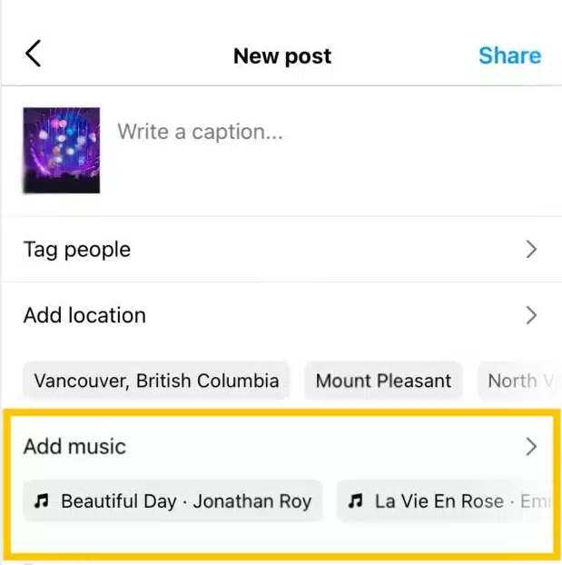 Instagram支持图文内容插入背景音乐